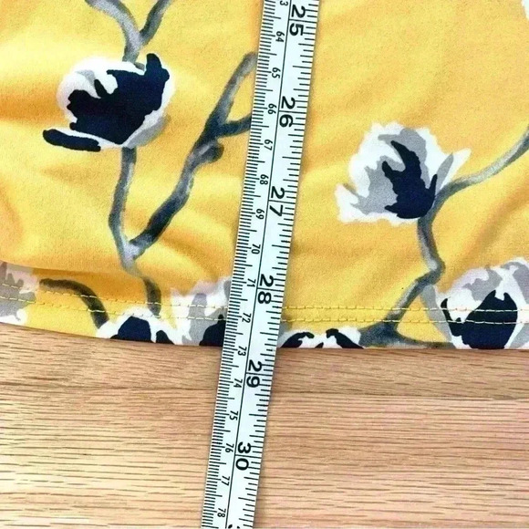 Clara Sun Woo Bright Floral Tie Sleeve Side Slit Tunic Wrinkle Free Size Medium - Picture 9 of 11